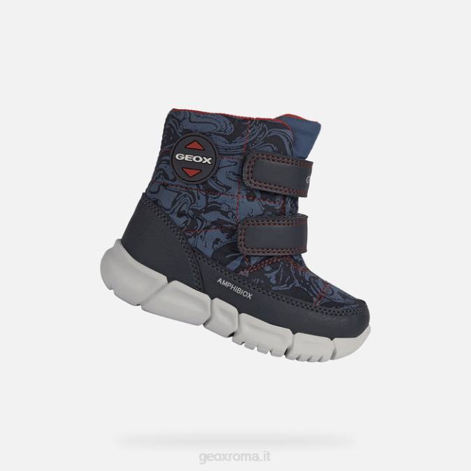 flexyper abx bambino FX0W891 avio/rosso Geox