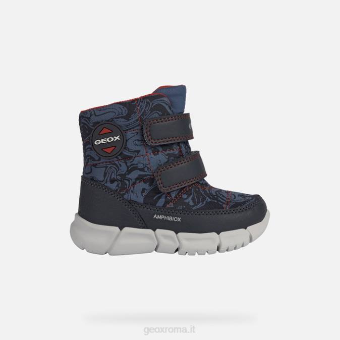 flexyper abx bambino FX0W891 avio/rosso Geox